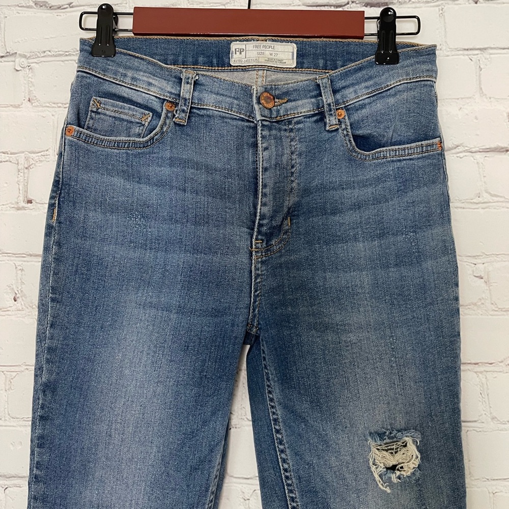 Free People Great Heights Frayed Skinny Jeans size 27 - Picture 7 of 12